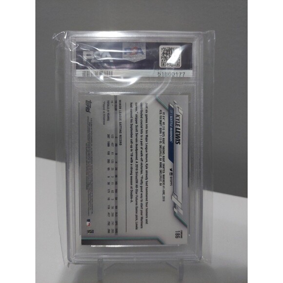 KYLE LEWIS 2020 Topps Chrome RC Rookie #186 PSA 9 MINT - Picture 2 of 2